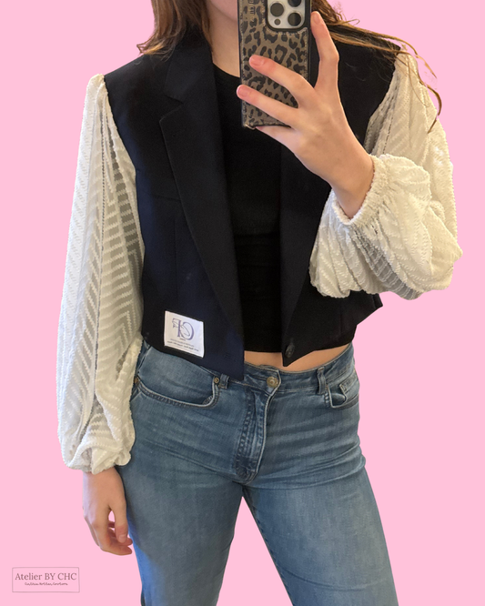 Customized blazer White short