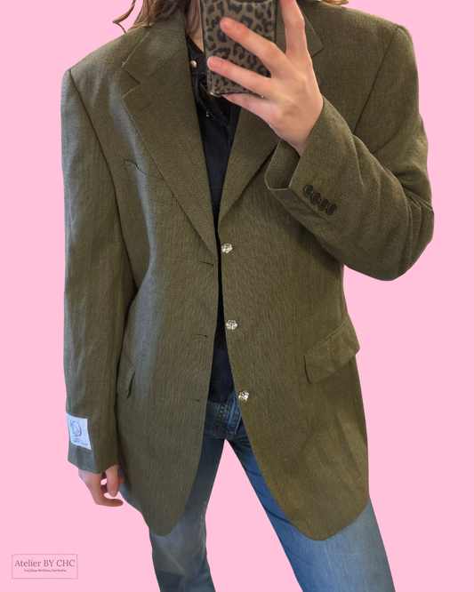 Customized blazer Groen