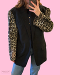 Customized blazer Leopard