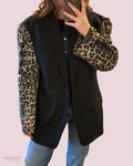 Customized blazer Leopard
